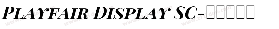 Playfair Display SC字体转换